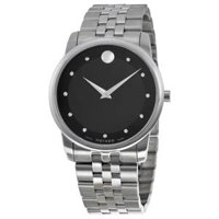 Movado  Display Swiss Quartz Silver Watch  40MM