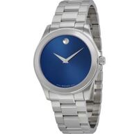 Movado Junior 0606116 Sport Blue Dial Stainless Steel Watch 38mm
