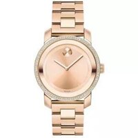 Movado Swiss Bold Diamond Rose Gold Watch 36mm