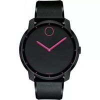 Movado Unisex Swiss Bold Black Polyurethane Watch 44mm