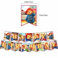 Movie Paddington Theme Birthday Party Banners Balloons Cake Decoration Supplies