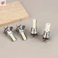 Mox 2x Bóng Đèn LED H7 Không Quạt 1: 1 Kích Thước Mini Đèn Đầu Không Dây 18000LM CSP Chip LED H7 Bóng Đèn Pha LED Ô Tô 6000K Trắng 12V VN