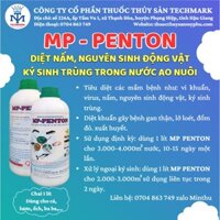 MP PENTON - Diệt khuẩn, nguyên sinh động vật, ký sinh trùng trong nước ao nuôi cá, lươn, ếch, ba ba - Chai 1 lít