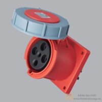 MPN-3342 - Ổ cắm công nghiệp 3 pha MPE loại cố định bắt trên bảng điện 63A 380/415V - 3P+E - IP67