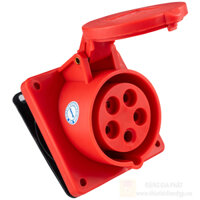 MPN-415 - Ổ cắm công nghiệp 3 pha MPE loại cố định bắt trên bảng điện loại xéo 380-415V 3P+N+E IP44