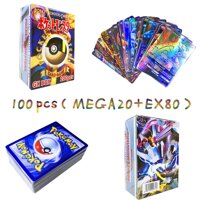 MQ Đèn Flash Pokemon Thẻ Game MEGA Thẻ Cực Hiếm Mega EX Phổ Biến Thương Mại