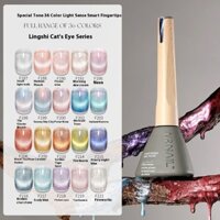 Mr Nail Cat Eye Gel Ba Lan Bóng Đèn Nhỏ Pha Lê Mật Độ Cao Cực Quang Đá Lấp Lánh Móng Tay Nghệ Thuật Mèo Mắt Gel