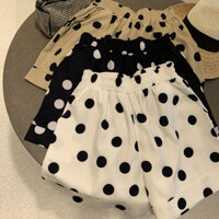 MR [Oversize Short] (40-125kg) Đồ mặc nhà mùa hè dành cho nữ Quần ống rộng chấm bi cỡ lớn Quần Short mỏng