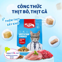 Mr. Vet – T1 Digestion Care – Hạt có topping cho mèo, Hỗ trợ hệ tiêu hóa (Túi 1kg)