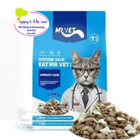 Mr. Vet – T3 Urinary Care – Hạt có ruốc cho mèo, Hỗ trợ Hệ tiết niệu (Túi 1kg)