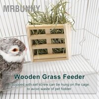 Mrbunny Gỗ Cố Định Thỏ Thức Ăn Cỏ Máng Giá Đứng Bát Đựng Đồ Cho Thú Cưng Chinchilla Chuột Lang