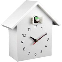 MRSDBTL Vivid Large Cuckoo Clock - White Birdhouse, Minimalist Modern Design, Cuckoo Clock with Timed Alarm Clock, Chime Has Automatic Shut-Off Kit...