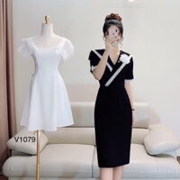 MS 215💁 Đầm Umi phối ren