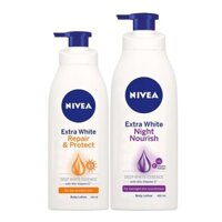 MS: Bộ đôi Sữa dưỡng thể trắng da Ngày (350ml) & Đêm (400ml) NIVEA