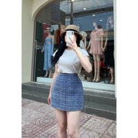 MS125: Chân váy dạ bố có lót quần có big size