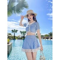MS73(40-55kg)bộ bơi nữ 2 mảnh , bikini nữ đi biển , bộ bơi bé gái big size 13-17 tuổi