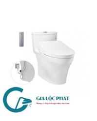 MS885DW11 Bàn cầu xí bệt một khối kèm nắp rửa điện tử WASHLET dòng S7