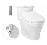 MS885DW11 Bàn cầu xí bệt một khối kèm nắp rửa điện tử WASHLET dòng S7