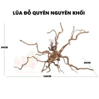 MS9 - BỘ LŨA GỖ ĐỖ QUYÊN NGUYÊN KHỐI TRANG TRÍ