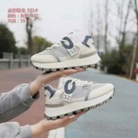 MSF01 giày thể thao nữ cao cấp đế cao su nâng đế chống trơn trượt êm chân fullbox