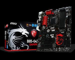 Bo mạch chủ - Mainboard MSI B85-G43 GAMING - Socket 1150, Intel B85, 4 x DIMM, Max 32GB, DDR3