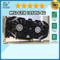 MSI GTX 1050ti 4G 2fan đẹp BH 1 tháng