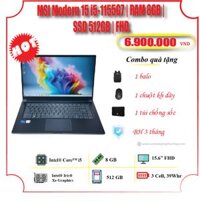 MSI Modern 15 i5-1155G7 | RAM 8GB SSD 512GB | Laptop Văn Phòng Mỏng Nhẹ
