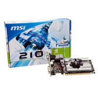 MSI N210-MD1G/D3 GeForce 210 Graphic Card - 589 MHz Core - 1 GB GDDR3 SDRAM - PCI Express 2.0 x16 - Half-Height - 1000 MHz Memory Clock - 2560 x 16...