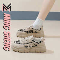 Ms.new Leopard Print Platform Giày nữ thông thường Giày thể thao nữ