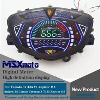Msxmoto Xe Máy Dành Cho Xe Yamaha LC135 V1 135LC V1 / Jupiter MX / Sniper 135 Classic / Crypton X T135 / Exciter 135 Máy Đo Tốc Độ LCD Với
Dầu tốc độ cáp có thể điều chỉnh 7 màu