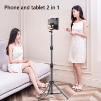 Mt 2 in1 170 / 55cm Giá đỡ chân máy tính bảng có thể điều chỉnh Giá đỡ sàn Giá đỡ gắn trực tiếp Hỗ trợ cho tấm lót 4-13 inch / Điện thoại Giá đỡ lười biếng Hỗ trợ giá đỡ