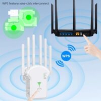 Mt 300Mbps 1200Mbps với 6 Ăng-ten WiFi Repeater Bộ định tuyến không dây Bộ khuếch đại mạng Vỏ tín hiệu Bộ mở rộng phạm vi tín hiệu WiFi Booster