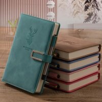 Mt 416 Trang giấy A5 Da giả dày dành cho doanh nhân Sổ tay từ tính có bút