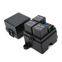 Mt DC12V / 24V Xe Ô Tô Tự Động Xe Tải 3 Chiều Cầu Chì Giá Đỡ Rơ Le Mạch Cầu Chì Rơ Le 4 Chân hoặc 5 Chân 40A 80A Rơ Le