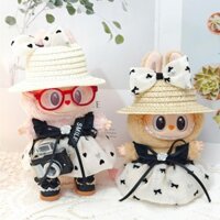 Mt Dễ Thương Tinh Tế Tình Yêu Nơ Đầm Mũ Giày Phù Hợp Với Mini Thời Trang Móc Khóa Búp Bê Quần Áo Trang Trí Phụ Kiện Cho 15 / 17CM Labubububu