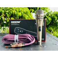 MT MAX [Giá Rẻ Nhất] Micro có dây Shure KSM 8 hàng cao cấp, hát karaoke gia đình, micro sân khấu hội nghị, hút âm cực tố