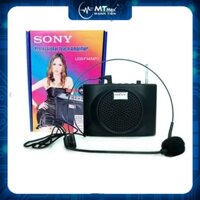 MT MAX Máy Trợ Giảng Sony SN-898 Loa Trợ Giảng Cho Giáo Viên Kèm Micro Đeo Tai Kết Nối RCA, Bluetooth, USB... Loại Bỏ Ti