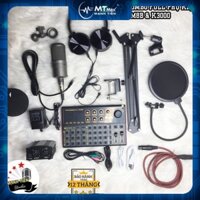 MT MAX [tặng full phụ kiện] Combo Mic Thu Âm SM8B + Sound Card K3000 + full phụ kiện livestream karaoke thu âm xịn sò bh
