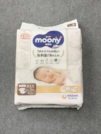 MT - NB Dán -NB62- Bỉm Moony Trắng Natural