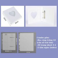 [MT03] Combo bìa còng A5 MEET YX + 30 sheet + 2 tấm ngăn index