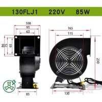 MTE - Quạt sò - hình sên 130FLJ1 85W 220V