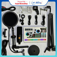 [MTMAX Official] [ Siêu Phẩm HOT ] Combo Thu Âm Livestream Tại Nhà Mới Nhất 2024 - Soundcard X5 + Micro ISK AT200 + Phụ
