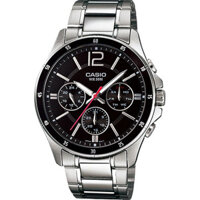 MTP-1374D-1AVDF | Đồng Hồ Casio | Nam | 6 Kim | Dây Kim Loại | Chống Nước WR50M