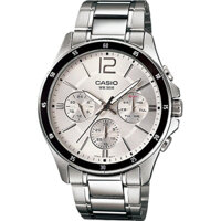 MTP-1374D-7AVDF | Đồng Hồ Casio | Nam | 6 Kim | Dây Kim Loại | Chống Nước WR50M