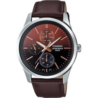 MTP-E330L-5AV | Đồng Hồ Casio Nam | 6 Kim | Dây Da | Chống Nước WR50M