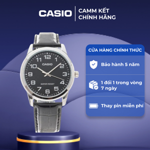 Đồng hồ nam dây da Casio MTP-V001L-7BUDF