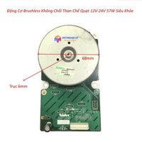 MTS Động Cơ Motor Brushless Không Chổi Than 3 Pha Chế Quạt 12V-24V 57W Trục 6mm Siêu Khỏe