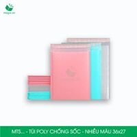 MTS5 MTS5H - 36x27cm - COMBO 25 TÚI GÓI HÀNG CHỐNG SỐC BỌC BÓNG KHÍ - NHIỀU MÀU - Hồng Pastel