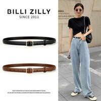 [MTT lựa chọn bán chạy][505 người yêu thích] Thắt lưng phụ nữ thời trang phù hợp với xu hướng trang trí phù hợp với da bò thắt lưng mỏng phong cách da thắt lưng quần jean đen