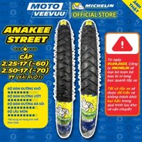 [MTVV] CẶP VỎ LỐP xe máy MICHELIN ANAKEE STREET 2.25-17 (~60) & 2.50-17 (~70) TT Xài Ruột Dream Wave FU Sirius Cub END